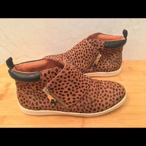 Rebecca Minkoff Deacon Cheetah Calf Hair Sneaker